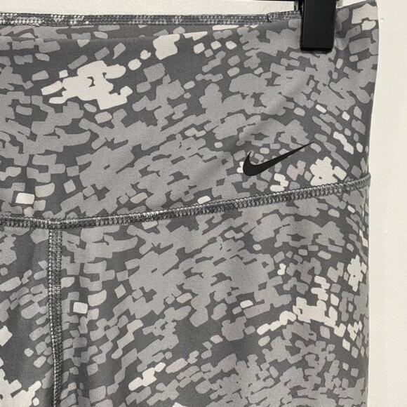 NIKE Dri-Fit Geometric Legend Poly Training Tights Gray Small - Picture 2 of 6